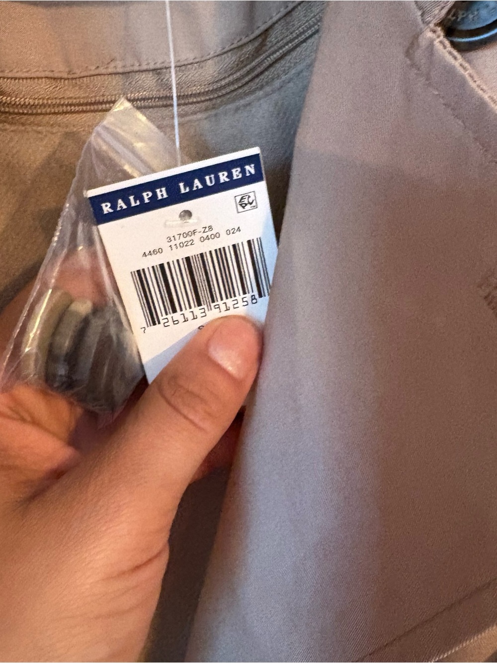 Lauren Ralph Lauren Double-Breasted Cotton-Blend Trench Coat, Sand, S - Picture 9 of 16